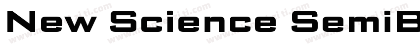 New Science SemiBold Extended字体转换